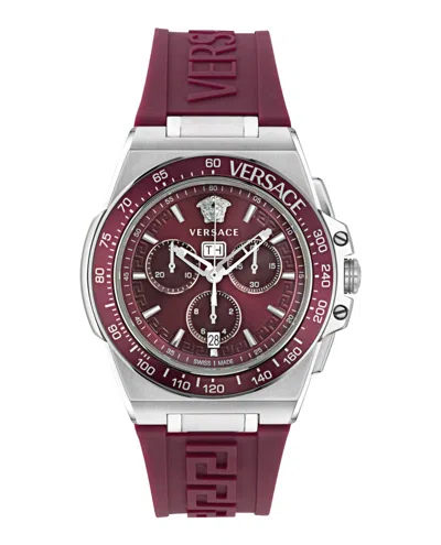 Versace Greca Extreme Chrono Silicone Watch In Multi