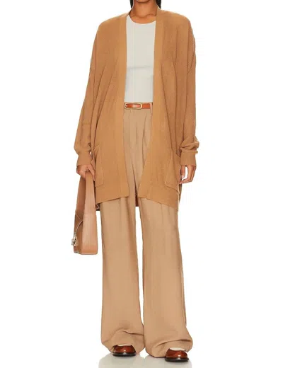 Stitches & Stripes Cooper Cardigan In Camel In Multi