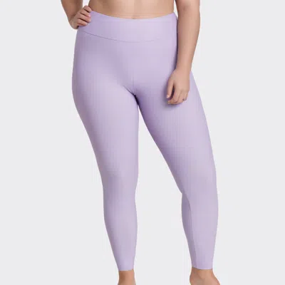 CALYPSA WOMEN'S PLUS LONG SWIM LEGGINGS 