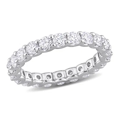 Created Forever 2 1/5 Ct Tgw Lab Created Diamond Eternity Band In 14k White Gold In White