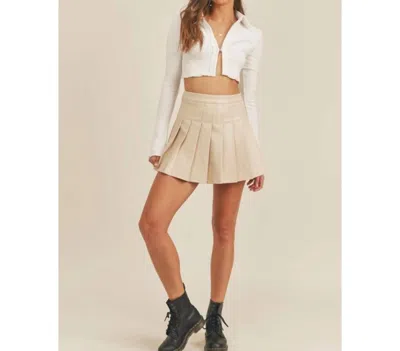 MERCI ALMOND MILK SKIRT IN CREAM 