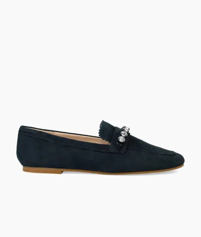 Pelle Moda Herron Suede Loafers In Dark Green In Multi