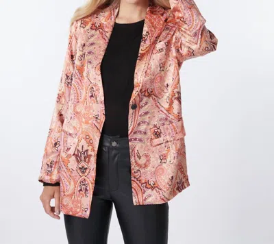 Esqualo Expression Print Blazer In Multicolor/paisley Print In Multi