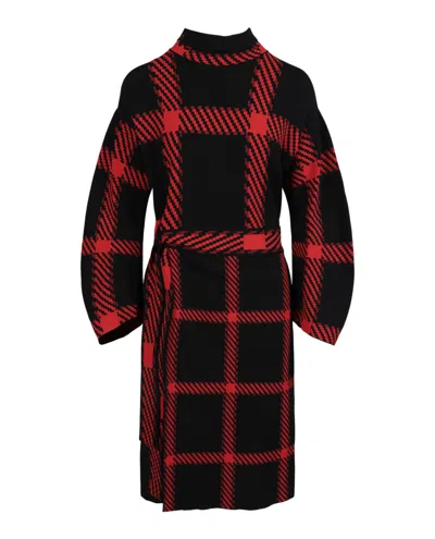 Stella Mccartney Check-print Belted Dress In Multi