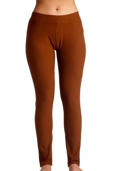 French Kyss Mid Rise Leggings In Spice In White