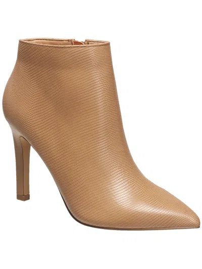 French Connection Ally Womens Vegan Leather Pump Ankle Boots In Multi