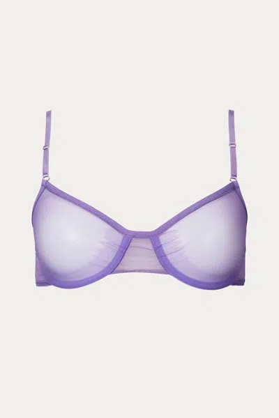 Only Hearts Whisper Underwire Bra In Violet In Multi