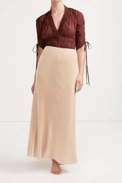Sleeping With Jacques Bianca Skirt In Sand In Multi