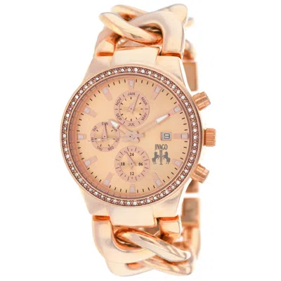 Jivago Women's Rose Gold Dial Watch In Multi