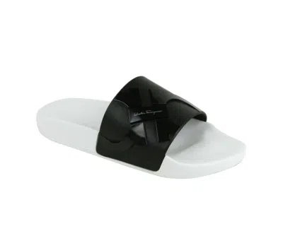 Ferragamo Men's Dante Rubber Slide Sandal In Multi