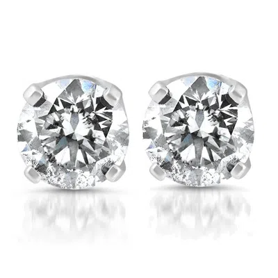 Pompeii3 1/4ct Diamond Stud Earrings 14k White Gold In Multi