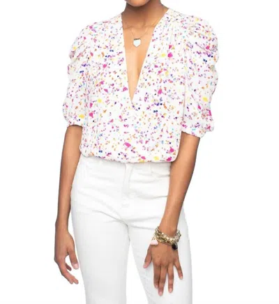Buddylove Vita Bodysuit In Confetti Print In Multi