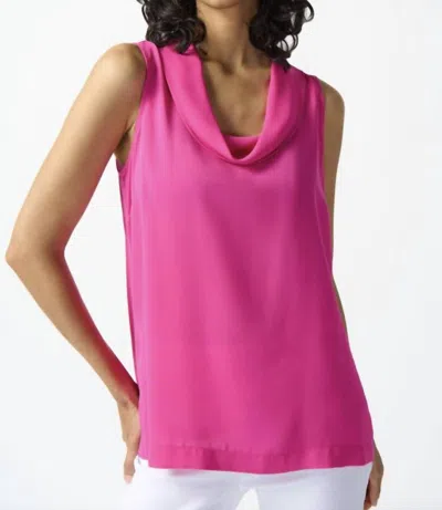 Joseph Ribkoff Jr Sleeveless Top In Ultra Pink In Multi