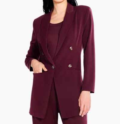 Nic + Zoe Avenue Blazer In Redwood In Multi