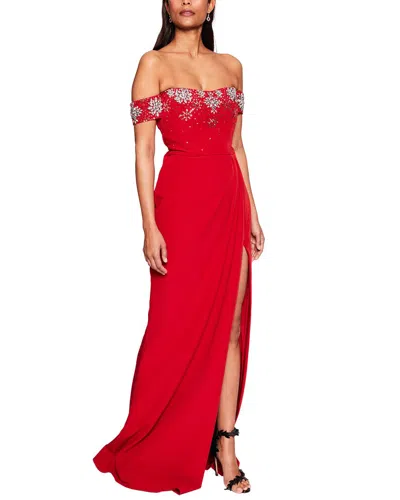 Marchesa Notte Solid Dress In Multi