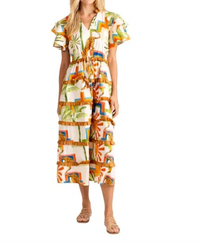 Alden Adair Yasmine Dress In Sahara In Multi