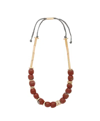 Julie Cohn Design Mari Necklace In Clay In Grey