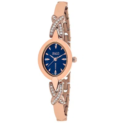 Jivago Via Quartz Blue Dial Ladies Watch Jv3614 In Blue