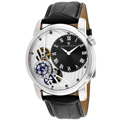 Christian Van Sant Men's Black Dial Watch In Black