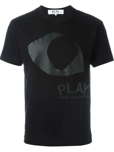 Shop Comme Des Garçons Play Eye Print T-shirt
