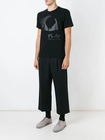 Shop Comme Des Garçons Play Eye Print T-shirt