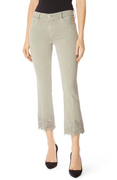 J Brand Selena Mid Rise Crop Jean In Faded Gibson In Multi