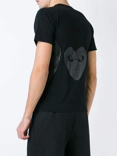 Shop Comme Des Garçons Play Heart Print T-shirt