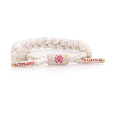 Rastaclat Original Hand Braided Better Normal Adjustable Bracelet In White
