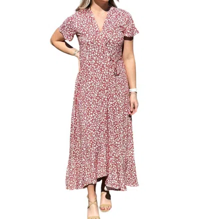 Bombom I'm Worth It Maxi Dress In Red In Red