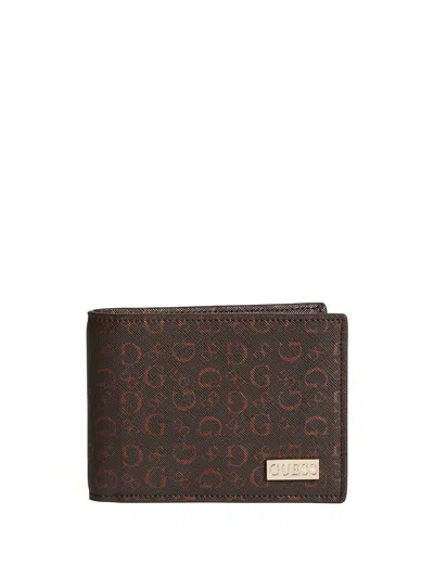 Guess Factory Carter Logo Bifold Wallet In Multi