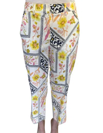 Drew Clara Stretch Sateen Pants In Multi Color In Multi
