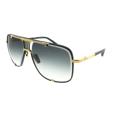 Dita Mach-five Drx-2087-a-blk-gld-64 Unisex Aviator Sunglasses In Multi