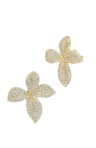 Savvy Cie Jewels Large Primerome Pave In Yellow