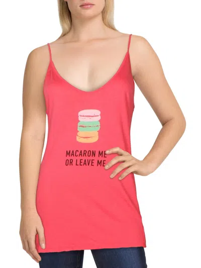 Michelle By Comune Let's Roll Womens Graphic Sleeveless Tank Top In Multi
