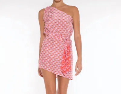 Taj By Sabrina Crippa Demeter Dress In Pink Print In Multi
