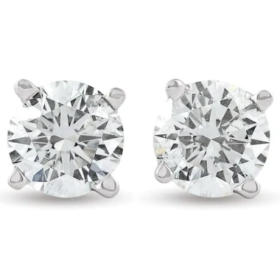 Pompeii3 1ct Diamond Studs 14k White Gold In Multi