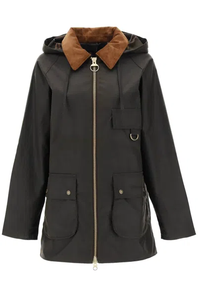 Barbour 'highclere Wax' Jacket In Green