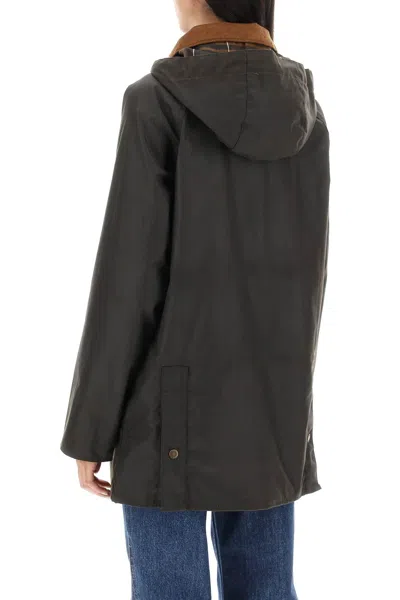 Barbour 'highclere Wax' Jacket In Green