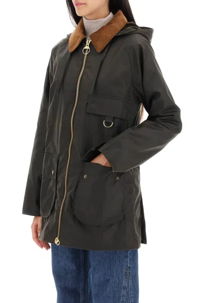 Barbour 'highclere Wax' Jacket In Green