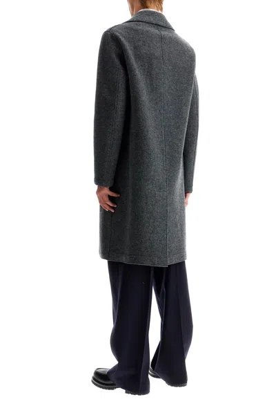Harris Wharf London Cappotto Doppiopetto In Lana Cotta In Grey