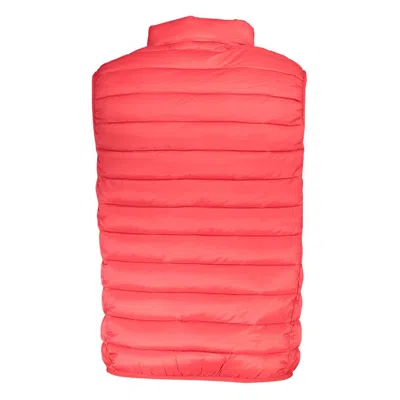 Norway 1963 Sleek Sleeveless Pink Polyamide Jacket In Red