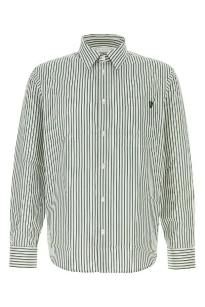 Burberry Shirt Striped Pattern Collar Button-down In Multicolor