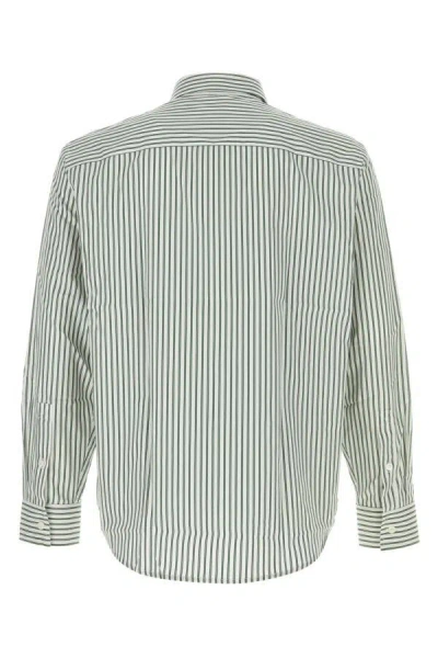 Burberry Shirt Striped Pattern Collar Button-down In Multicolor