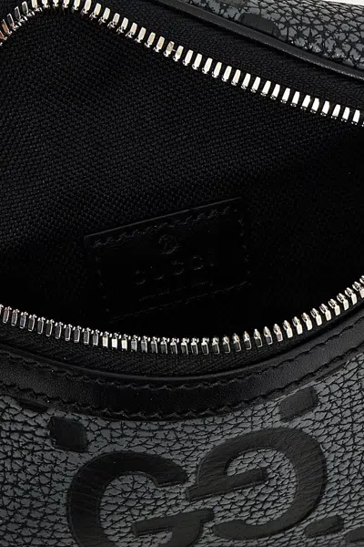 Gucci Men 'jumbo Gg' Fanny Pack In Gray