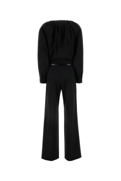Gucci Jumpsuit Wool Belted Waist In Black