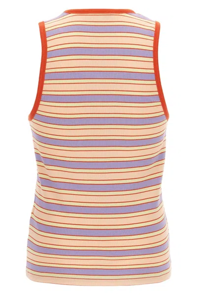 Jw Anderson J. W. Anderson Multicolored Striped Sleeveless Tank Top In Multicolor