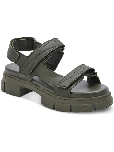 Aqua College Hux Womens Casual Open Toe Platform Sandals In Multi