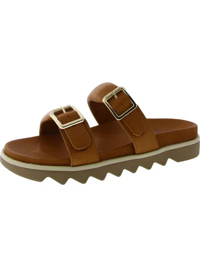 Cougar Nifty Womens Flats Leather Slide Sandals In Multi