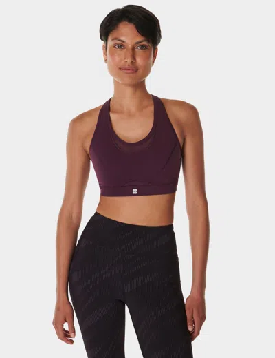 Sweaty Betty Power Icon Running Bra In Purple