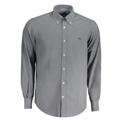 Harmont & Blaine Elegant Blue Long Sleeve Cotton Shirt In Blue